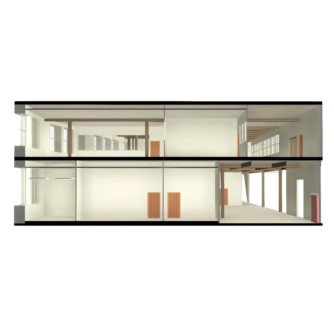 3D-Laserscanning und 3D-Modelle einer Industriehalle in Altdorf UR, Schweiz