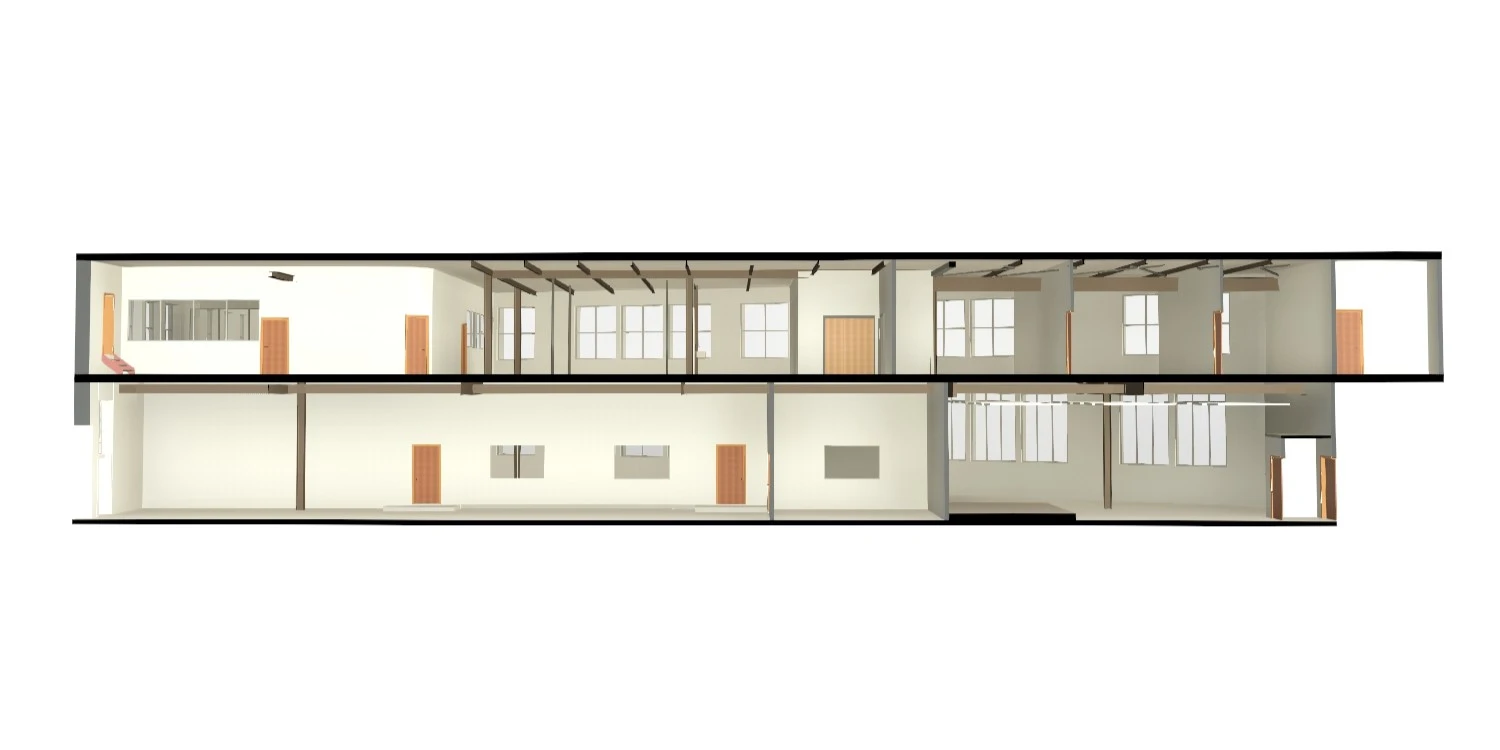 Scan to BIM Industrie – Modelloutput einer Fabrik in Altdorf UR