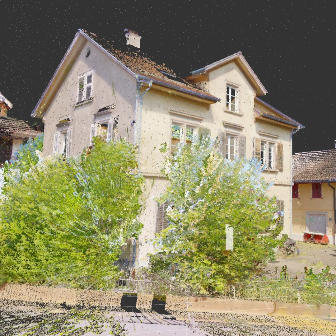 Fassadenaufnahme Grüt ZH Punktwolke