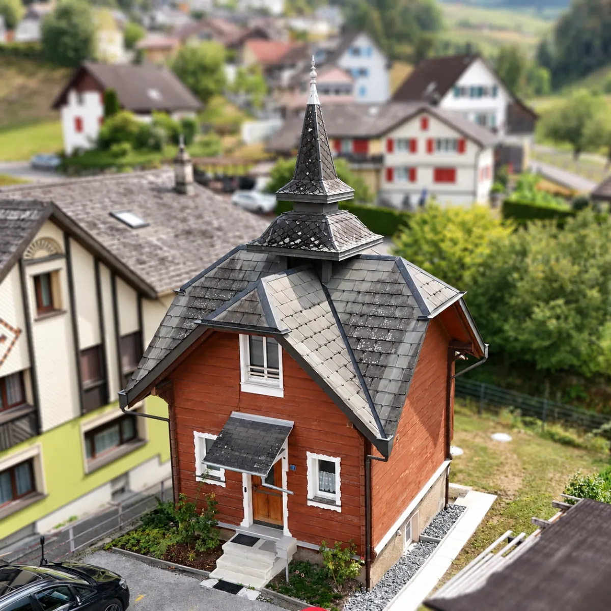 Fassadenvermessung in St. Gallen für ein geschütztes Gebäude vor geplantem Umbau